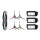 Akcesoria do odkurzaczy ECOVACS Zestaw serwisowy dla rodziny DEEBOT X1 (1x Main Brush, 4x Side Brushes, 3x High Efficiency Filters, 1x Cleaning Tool)